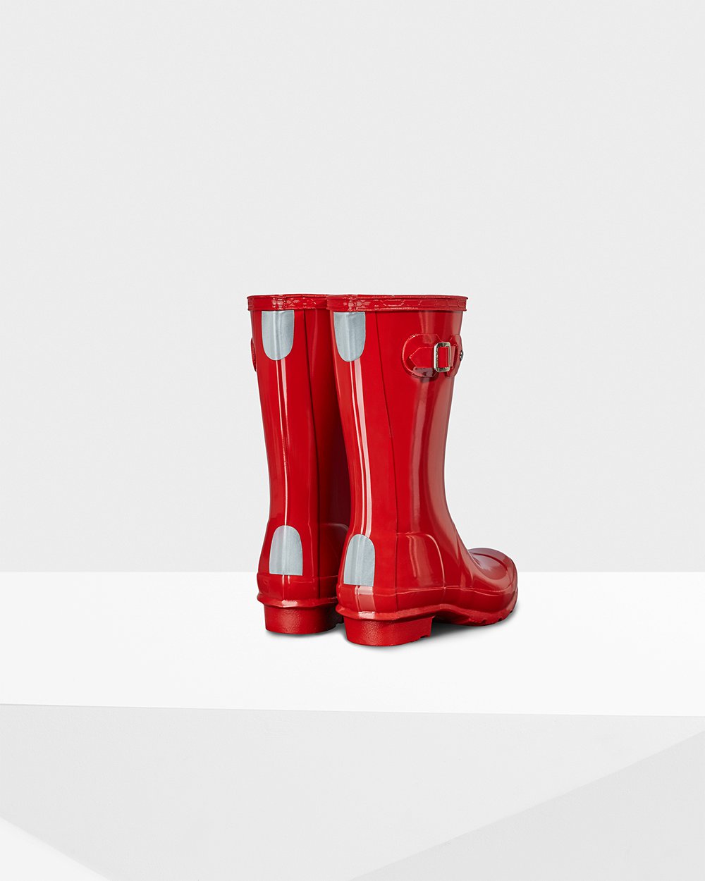 Regenlaarzen Kinderen - Hunter Original Big Gloss - Rood - 60VXEOIDA